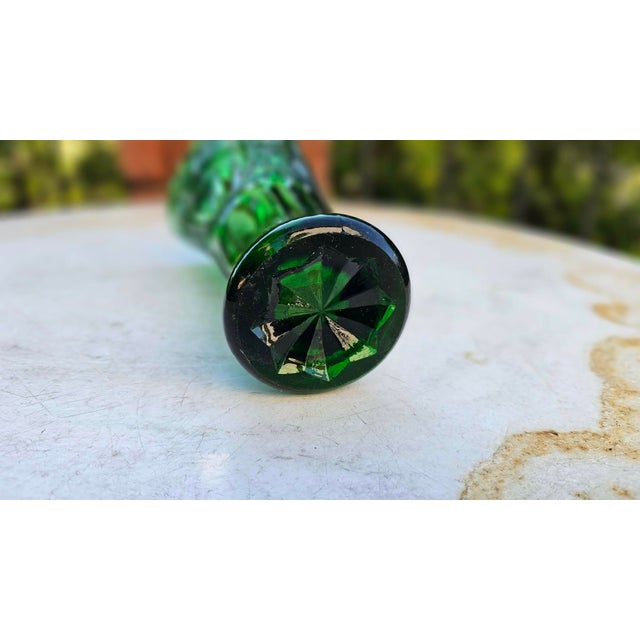 Glass Rosette Vase from Ząbkowice Glassworks, 1970s For Sale - Image 3 of 5