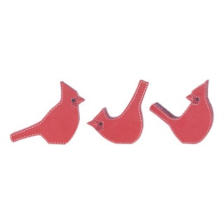 Cardinal Bird Shelf Sitter (Set of 3) For Sale