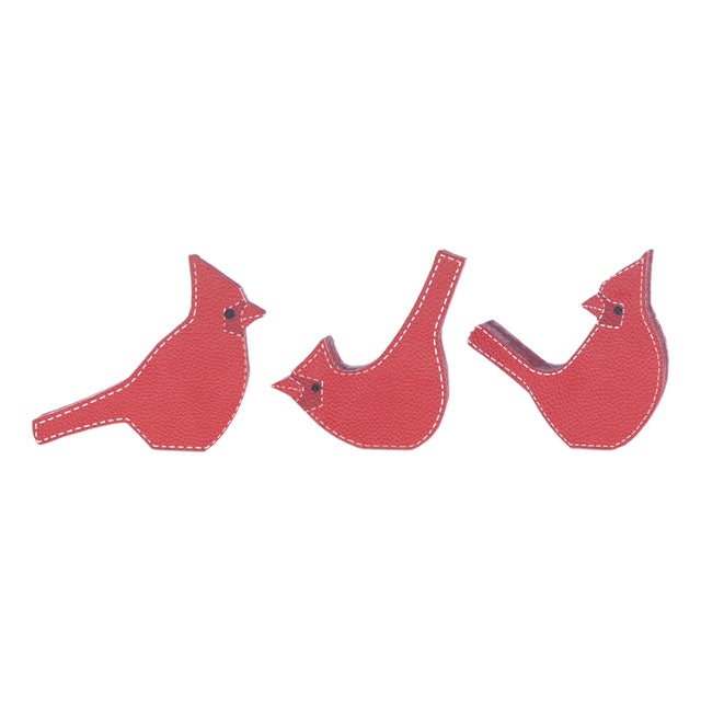 Cardinal Bird Shelf Sitter (Set of 3) For Sale
