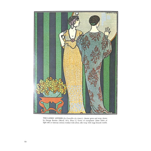 1970s "French Fashion Plates in Full Color From the Gazette Du Bon Ton (1912-1925)" 1979 Lepape, Georges For Sale - Image 5 of 11