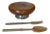 Vintage Hellerware Wooden Salad Serving Set- 3 Pieces For Sale