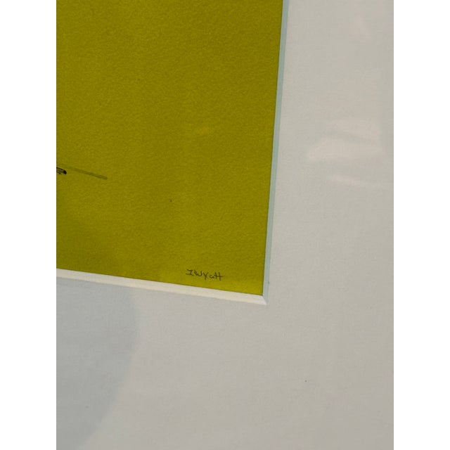 Isabel Wyatt "Blue Yellow Study" Original Painting For Sale - Image 4 of 10