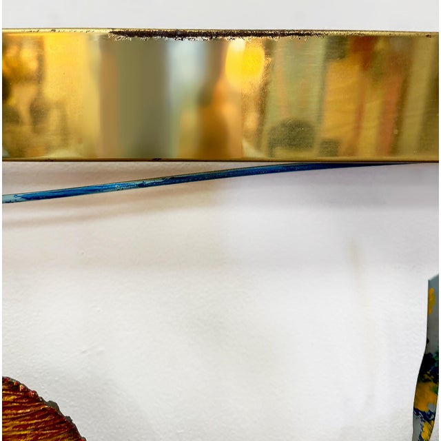 1980s 1980s Vintage Curtis Jere Aquarium Fish Wall Sculpture, Signed For Sale - Image 5 of 6