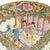 Chinoiserie Large Mid-20th Century Hand-Painted Chinese Export Rose Medallion Charger 16.25" For Sale - Image 3 of 10