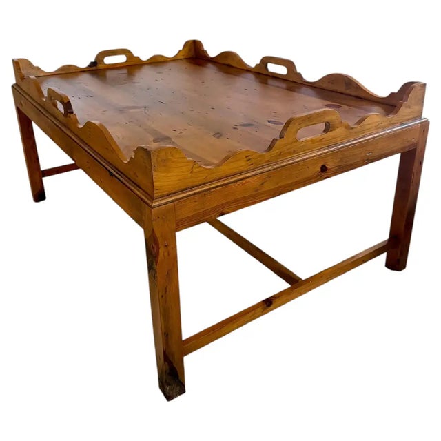 Coffee Ralph Lauren Home Tray Top Coffee Table Western Santa Fe Ranch Rustic Wood Large For Sale - Image 8 of 18