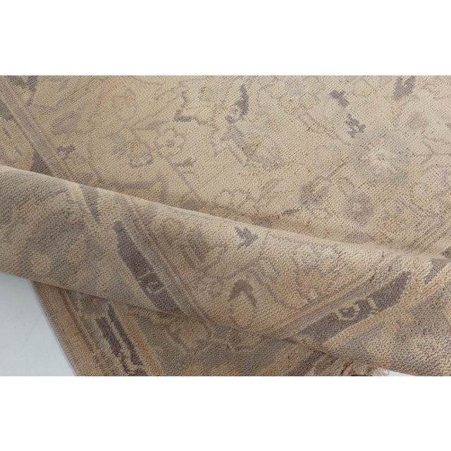 Fine Antique Indian Handmade Wool Rug For Sale In New York - Image 6 of 7