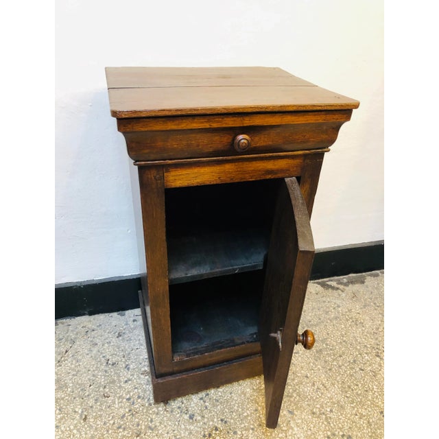 Vintage French Dark Wood Cabinet, 1920s For Sale - Image 3 of 8