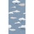 Art Deco Sample - Les Nuages Wallpaper by Paule Marrot in Blue For Sale - Image 3 of 3