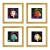 1983 Andy Warhol Set of Four Ingrid Bergman With Hat 3-5-8-9 Framed For Sale