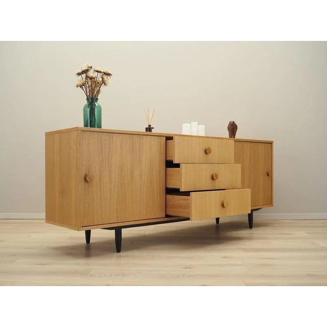 Wood Danish Oak Sideboard, 1990s For Sale - Image 7 of 13