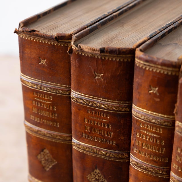 Brown Antique 1845 Thiers Histoire Du Consulat Et De L'Empire, 6 Volumes For Sale - Image 8 of 11