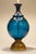 1960s Xlarge Marbro Thick Blown Murano Italy Ultramarine Art Glass Brass Table Lamp 1960's Blenko For Sale - Image 5 of 12