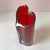 Vintage Crystal Red Heart Vase by Movado For Sale In New York - Image 6 of 9
