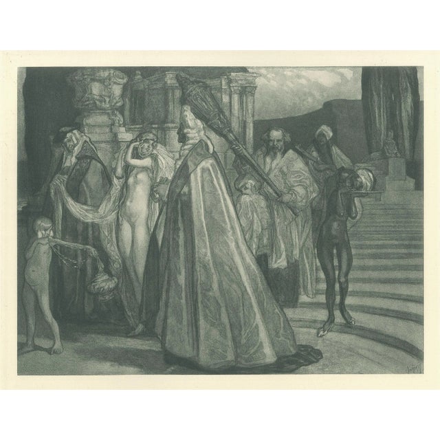 Triumph der salome is a black and white héliogravure on cream-colored cardboard realized by choisy le conin, pseudonym of...