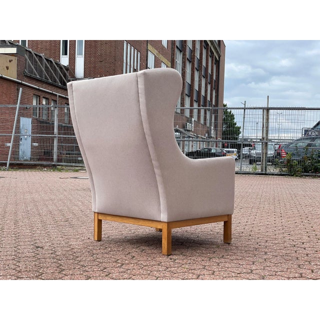 Wood Danish Lounge Wing Chair by Erik Jørgensen, 1960s For Sale - Image 7 of 11