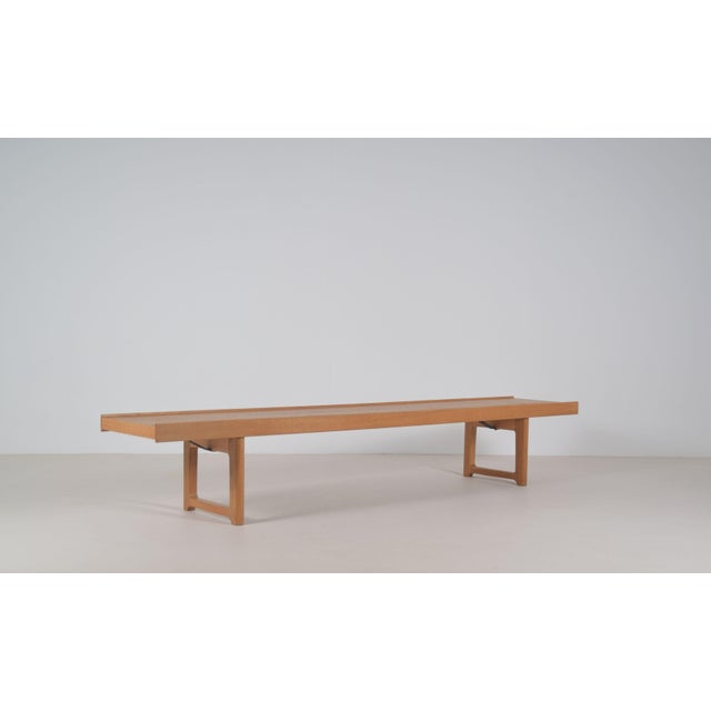 Brown Vintage Norwegian Krobo Bench by Torbjøn Afdal for Bruksbo, 1960s For Sale - Image 8 of 8