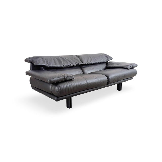 Postmodern Vintage Alanda Sofa in Leather from B&B Italia For Sale - Image 3 of 11