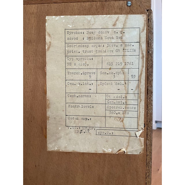 Bedside Tables by Frantisek Mezulanik, 1979, Set of 2 For Sale - Image 17 of 18