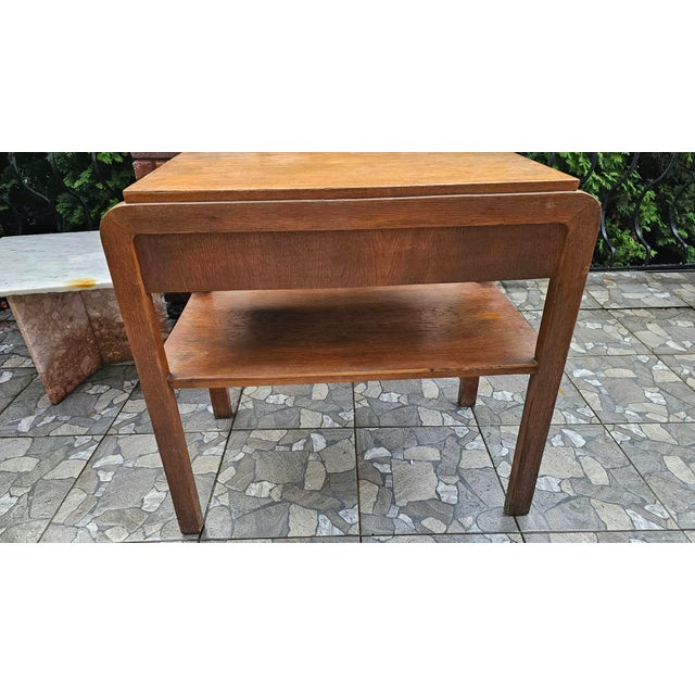 Art Deco Wooden Side Table For Sale - Image 10 of 12