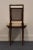 Hickory Furniture Asian Inspired Faux Bamboo Cane Back Side Chair W. Round Seat For Sale In Kansas City - Image 6 of 9