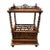Antique Victorian Burr Walnut English Canterbury Magazine Rack For Sale