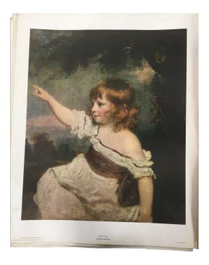 Print of “Master Hare” Painting by Sir Joshua Reynolds
