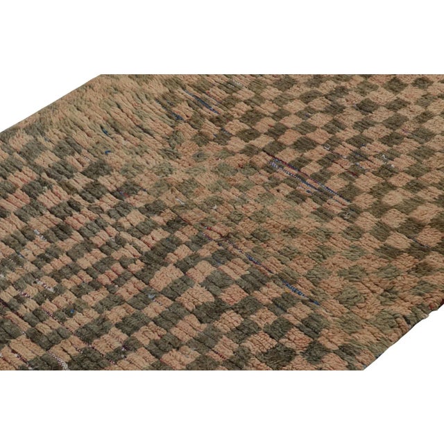 Rug & Kilim 1950s Azilal Moroccan Runner Rug in Polychromatic Tribal Patterns by Rug & Kilim For Sale - Image 4 of 6