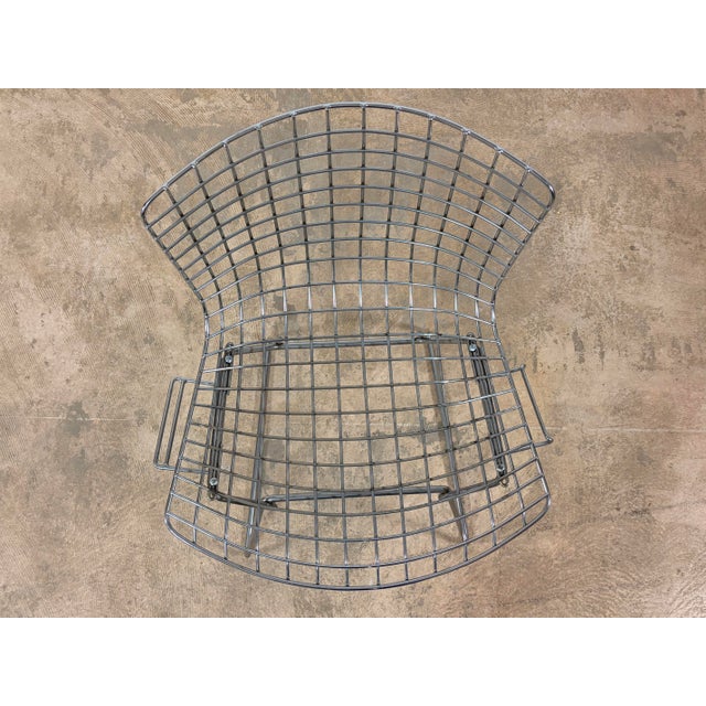 Bertoia Side Chair in Chrome by Harry Bertoia for Knoll International, 1980s For Sale - Image 13 of 14