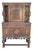 Early 20th Century Jacobean Revival Carved Oak Court Cupboard Cabinet For Sale