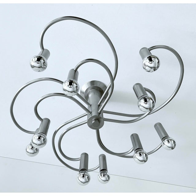 Silver Vintage Ceiling Light from Cosack Leuchten For Sale - Image 8 of 14