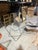 Shabby Chic 1970s Pair of Metal Butterfly Chairs With Gray Seats For Sale - Image 3 of 8