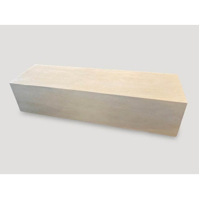 Andrianna Shamaris Minimalist Bleached Log Floating on Stainless Steel Cylinders For Sale - Image 18 of 18