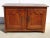 19th-century furniture, a very antique solid oak sideboard, fully pegged. Top made of interlocking oak planks. Pointed...