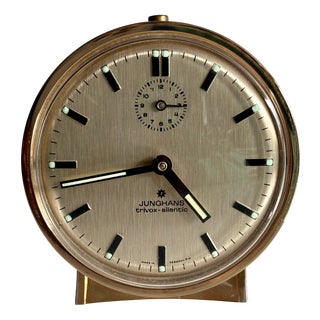 Early Edition Model Trivox Silentic Table Clock from Junghans, West Germany, 1960s For Sale