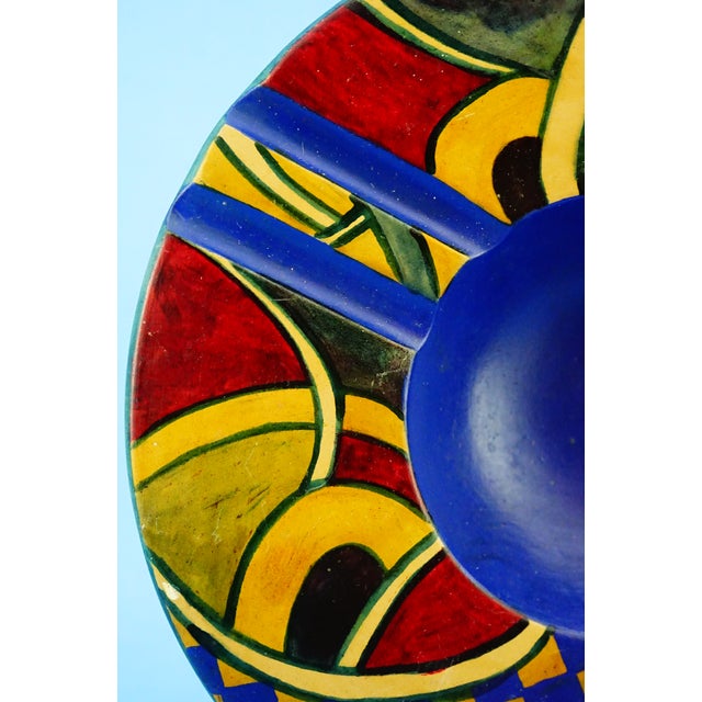 Large Vintage Terracotta Ashtray with Abstract Decoration, 1930s For Sale - Image 13 of 18