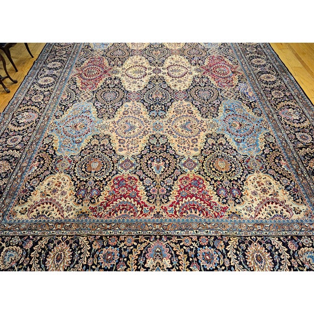 Mid 20th Century Kerman Rug For Sale In Chicago - Image 6 of 18