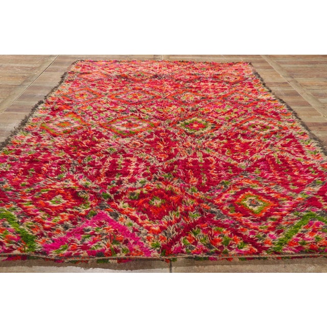 Textile Vintage Beni MGuild Moroccan Rug - 06'06 X 11'11 For Sale - Image 7 of 9