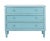 2020s Three Drawer Storage Chest in Distressed Blue For Sale - Image 5 of 5