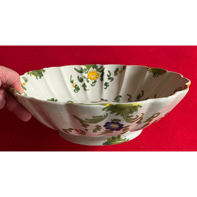 Antique 19th Century Italian Cantagalli Faience Centerpiece Fruit Bowl From Florence For Sale - Image 12 of 15