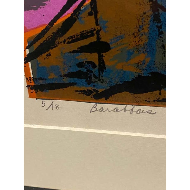 Modern Modern Chromatic Magenta Lithograph by Richard Proctor For Sale - Image 3 of 8
