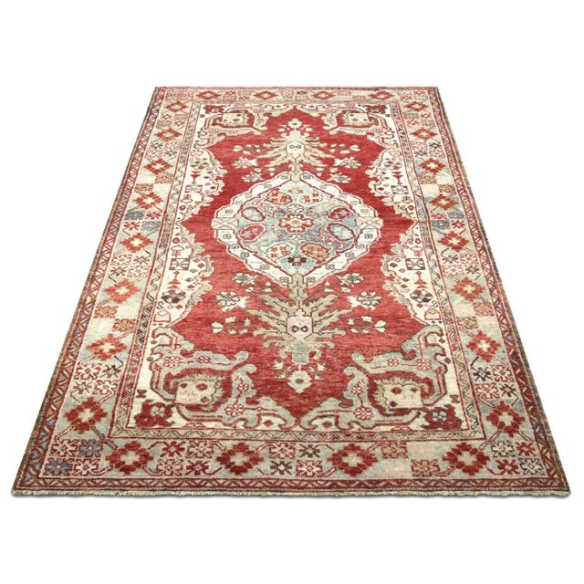 1960s 1960s Turkish Oushak Rug For Sale - Image 5 of 7