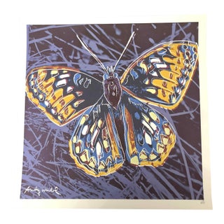 1990s After Andy Warhol "Butterfly" Lithograph For Sale