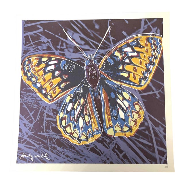 1990s After Andy Warhol "Butterfly" Lithograph For Sale