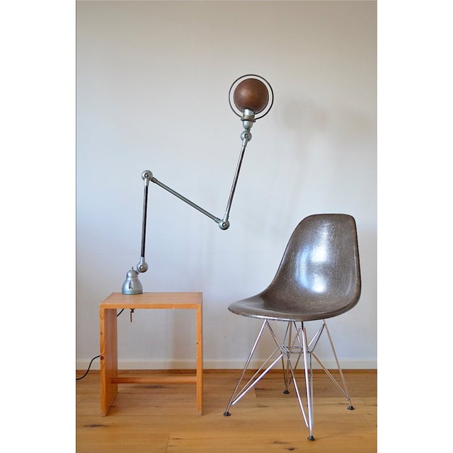 A French design classic among industrial-style lamps – Jean Louis Domecq designed this lamp in the 1940s. Domecq created a...