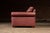 Late 20th Century Red Leather Armchair With Ottoman For Sale In Chicago - Image 6 of 18