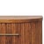 Wood Amber Oak-Finish Mango Wood Ribbed Nightstand For Sale - Image 7 of 8