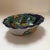 Vintage Talavera Mexican Majolica Calla Lily Bowl With Scallop Edge and a Floral Painted Salsa/Dip Bowl - Set of 2 For Sale - Image 4 of 13