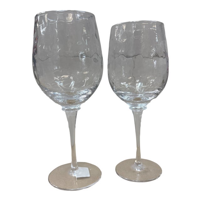 Carine Red and White Wine by Juliska- Set of 2 For Sale