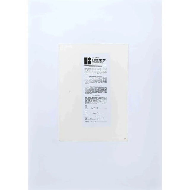 Abstract Composition is a lithograph realized by Michel Seuphor in 1973. Limited edition of 100 copies, editor "La Nuova...