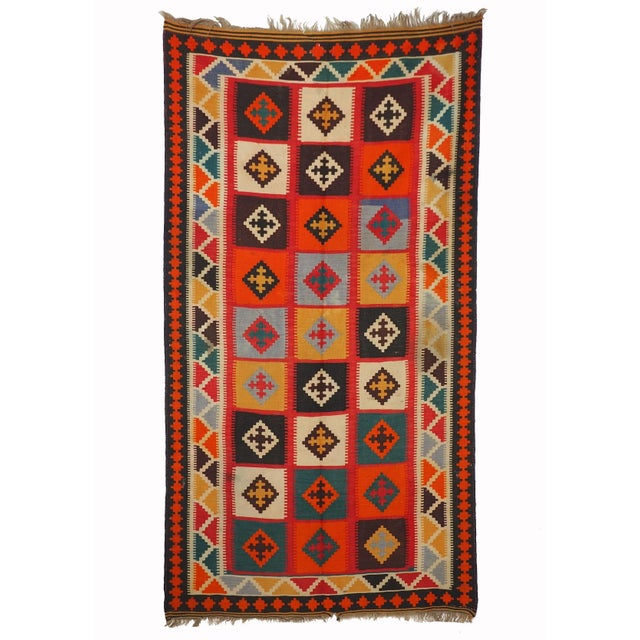 Vintage Afghan Nomadic Kilim Rug For Sale - Image 13 of 13